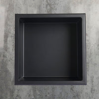 Niche de douche simple 12x12 - Noir mat
