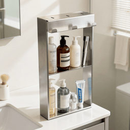 Niche de douche double amovible 12X24 - Chrome satiné