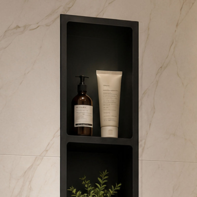 Niche de douche triple 8X35 - Noir mat