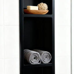 Niche de douche triple 8X35 - Noir mat
