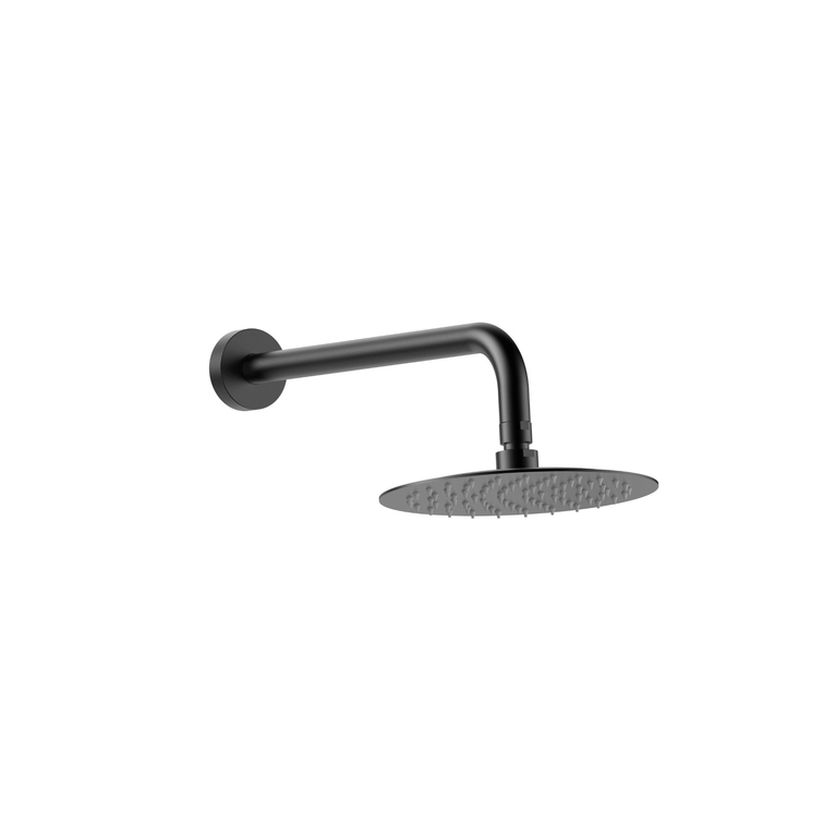 Robinetterie CASCATA de douche - rond noir mat