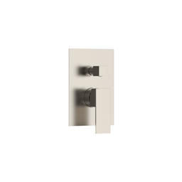Robinetterie SERENITA murale pour bain douche carré acier brossé