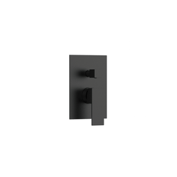 Robinetterie CASCATA de douche - carré noir mat