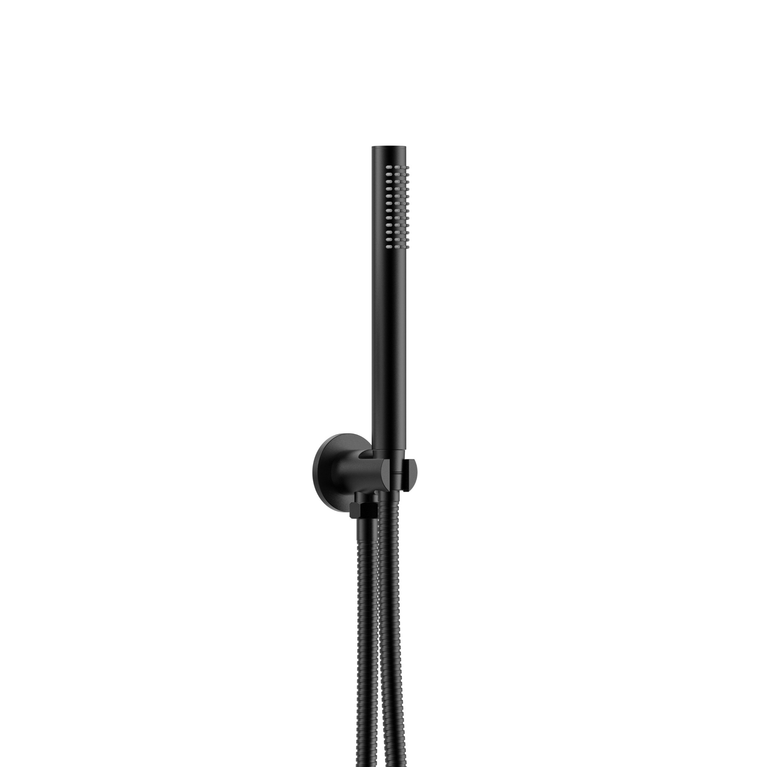 Robinetterie SERENITA murale pour bain douche rond noir mat