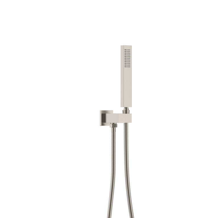 Robinetterie SERENITA murale pour bain douche carré acier brossé