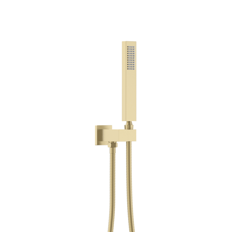 Robinetterie SERENITA murale pour bain douche carré or brossé