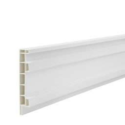 Plinthe rectangulaire en PVC - blanche
