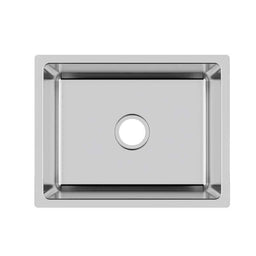 Évier de cuisine simple 23.5" en acier inoxydable 18G | Entrepôt de la Réno