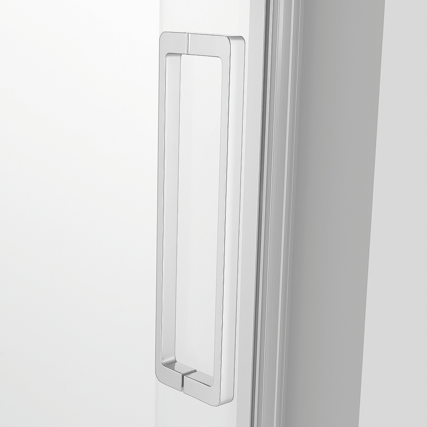 60-inch chrome glass door for shower bath