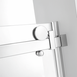 60-inch chrome glass door for shower bath