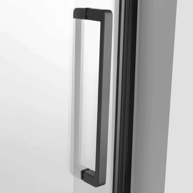 Shower (Base and Glass included) black 36"X48" in alcove