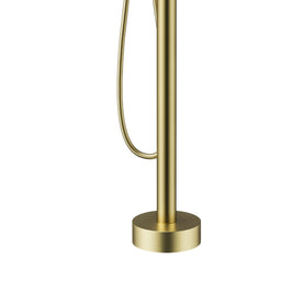 Freestanding round gold bathtub faucet