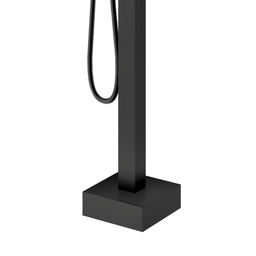 Robinet de bain auto-portant carré noir mat