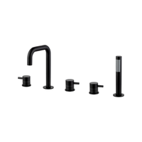 Bathtub Faucet with Hand Shower - Matte Black