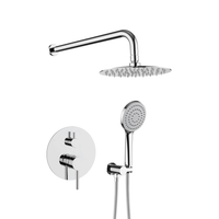 Robinet de douche rond chrome