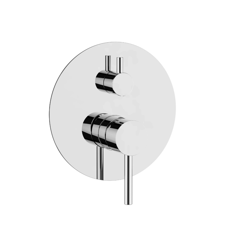 Robinet de douche rond chrome