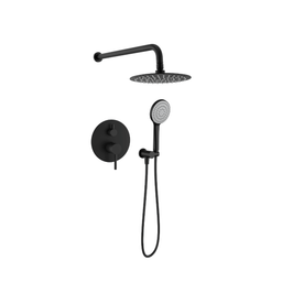 Robinet de douche rond noir