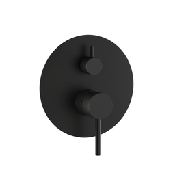 Robinet de douche rond noir