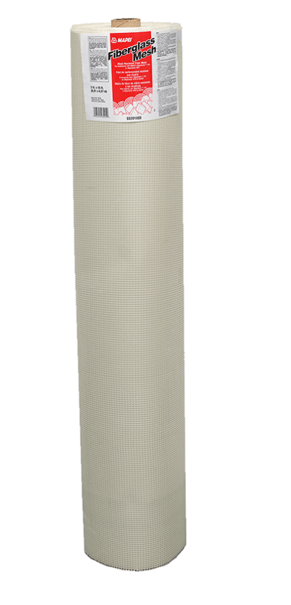 Rouleau de fibre de verre Mapei pour imperméabilisation, renforcement des membranes et pontage des fissures. Idéal pour applications résidentielles et commerciales. Produits et accessoires de pose, Produits Mapei, Tous produits