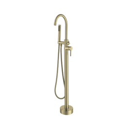 Robinetterie SERENITA pour bain autoportante - rond or brossé