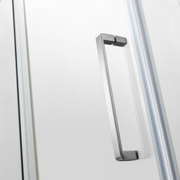 Douche (Base et Vitres inclus) chrome 32" X 60" en coin - Mur droit vitre gauche | Entrepôt de la Réno