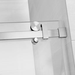 Douche (Base et Vitres inclus) chome 36"X48" en alcove | Entrepôt de la Réno