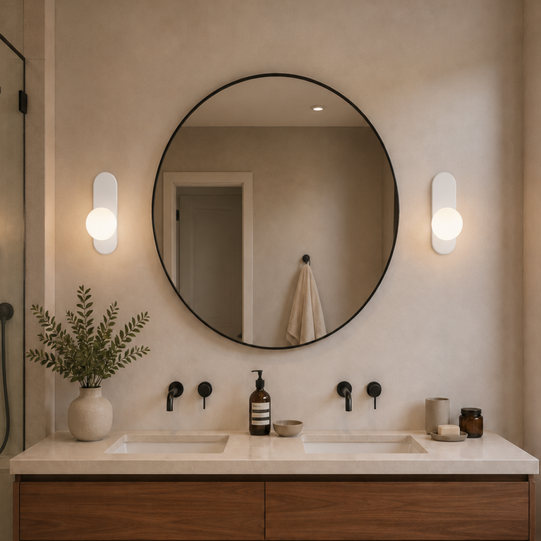 STELLA - Luminaire mural DEL 12" x 6" - Blanc