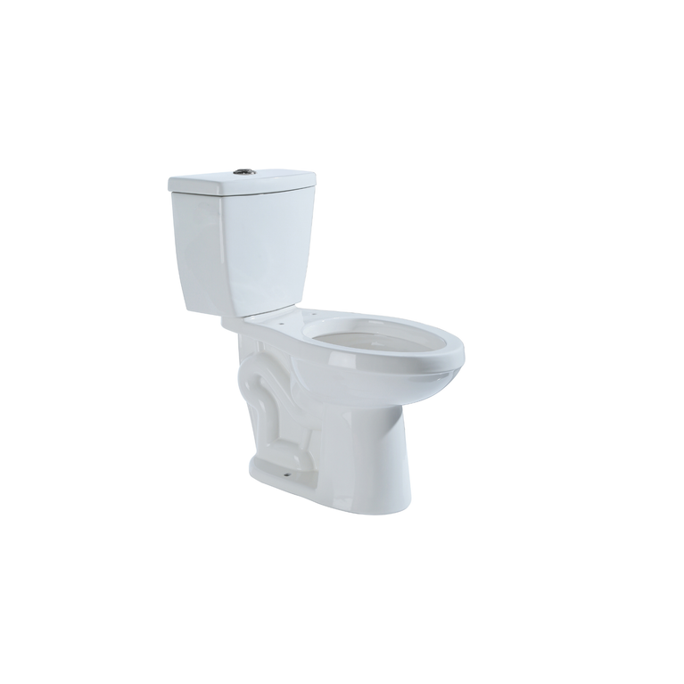 Elongated 2-piece toilet