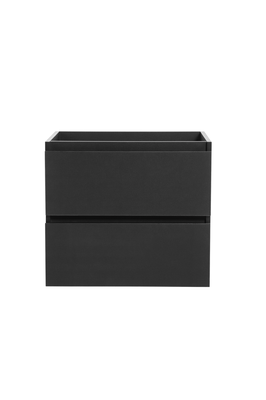 Vanité avec comptoir 24 pouces noir mat