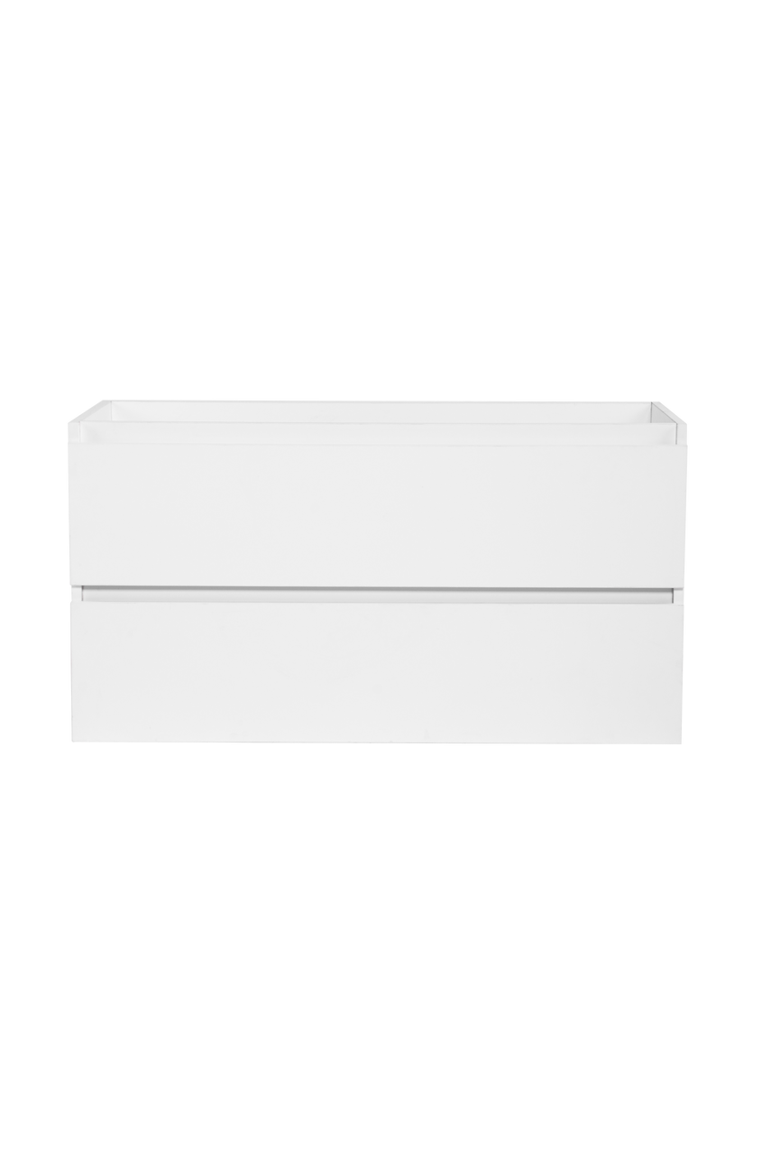 Vanité avec comptoir 40 pouces blanc satiné
