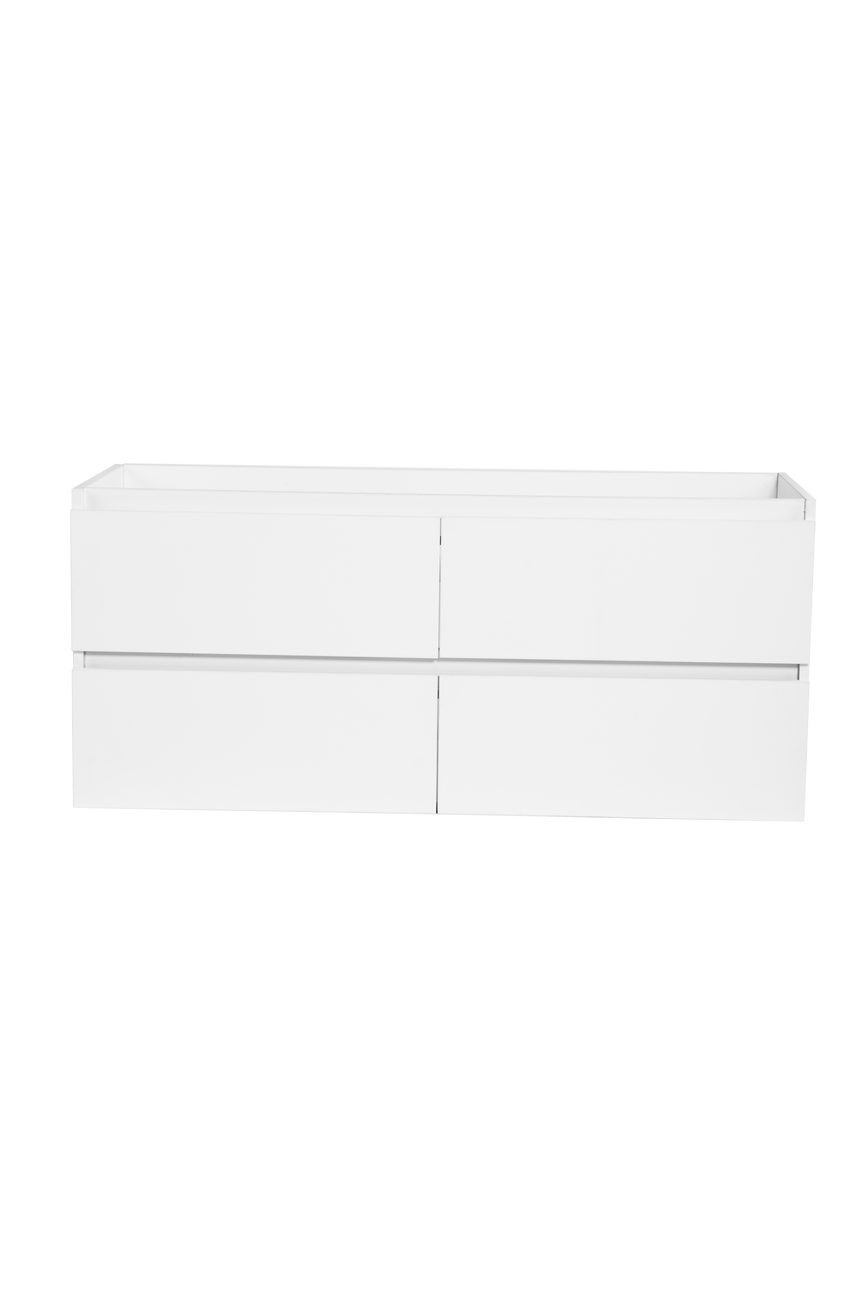Vanité avec comptoir 48 pouces blanc satiné