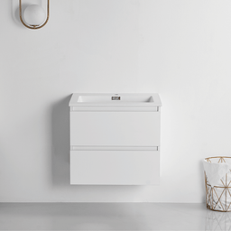 Vanity with 24-inch satin white countertop