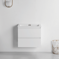 Vanity with 24-inch satin white countertop