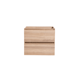 Vanity with 24-inch natural wood countertop