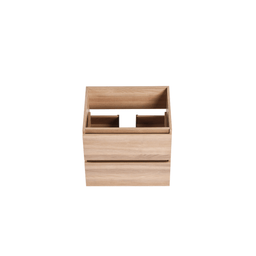 Vanity with 24-inch natural wood countertop