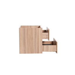 Vanity with 24-inch natural wood countertop