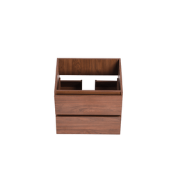 Vanity with 24-inch walnut wood countertop