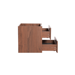 Vanity with 24-inch walnut wood countertop