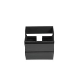 Vanity with 24-inch matte black countertop