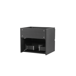 Vanity with 24-inch matte black countertop