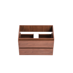 Vanity with 32-inch walnut wood countertop