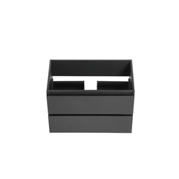 Vanity with 32-inch matte black countertop