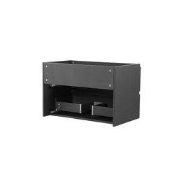 Vanity with 32-inch matte black countertop