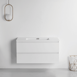 Vanité avec comptoir 40 pouces blanc satiné