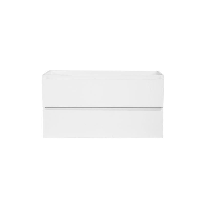 Vanité avec comptoir 40 pouces blanc satiné