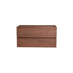 Vanity with 40-inch walnut wood countertop