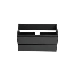 Vanity with 40-inch matte black countertop