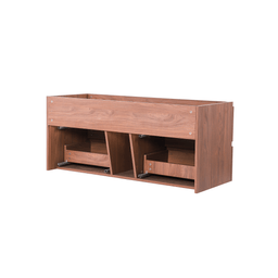 60-inch Vanity with Countertop - Walnut Wood