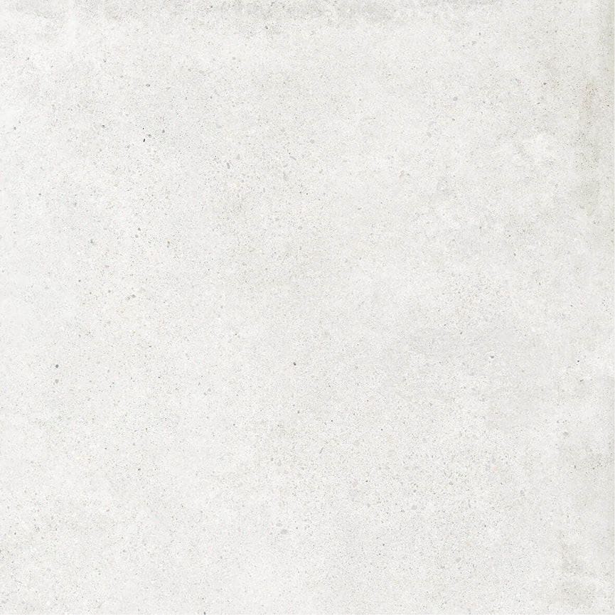 Vue très detaillée de la ceramique stone cement bianco par entrepot de la reno