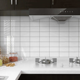 Céramique murale Métro 3"X 6" blanche polie | Entrepôt de la Réno